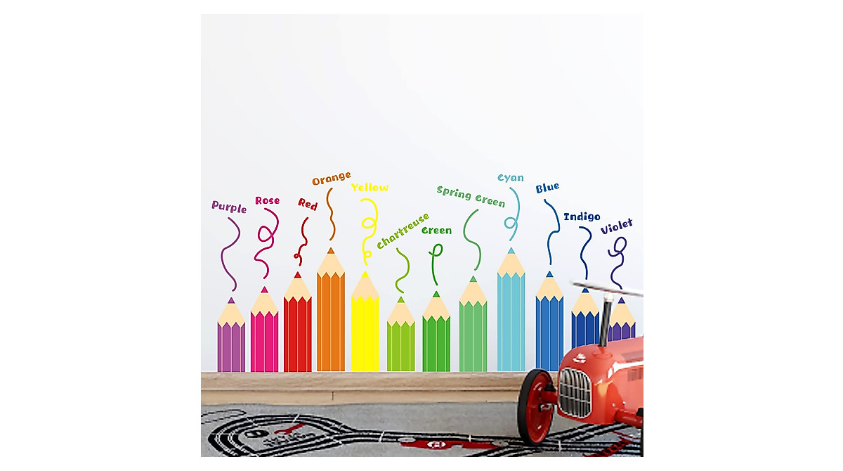 Color Wall Decals for Classroom & Nursery - Fun, Easy DIY Decor