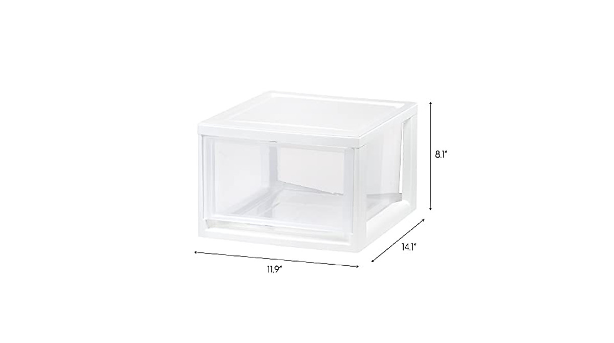 IRIS USA Stacking Drawer 3-Pack for Organized Storage