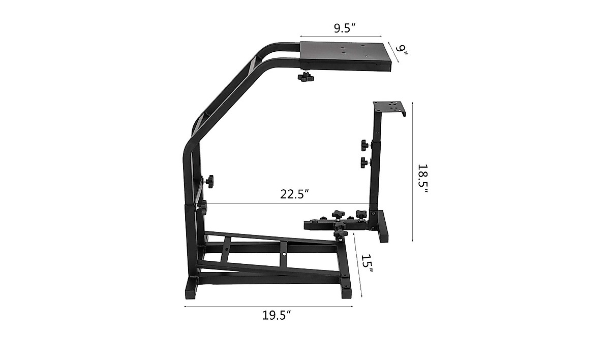 VEVOR Height Adjustable Racing Wheel Stand for Logitech G Series