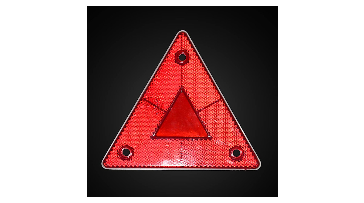 Enjoyist 6-Pack Red Safety Reflector Warning Signs