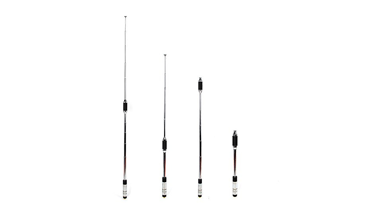 Antenne Télescopique Double Bande UHF/VHF Pour Radio Amateur - Longueur 220 Mm, Noire - Neuf