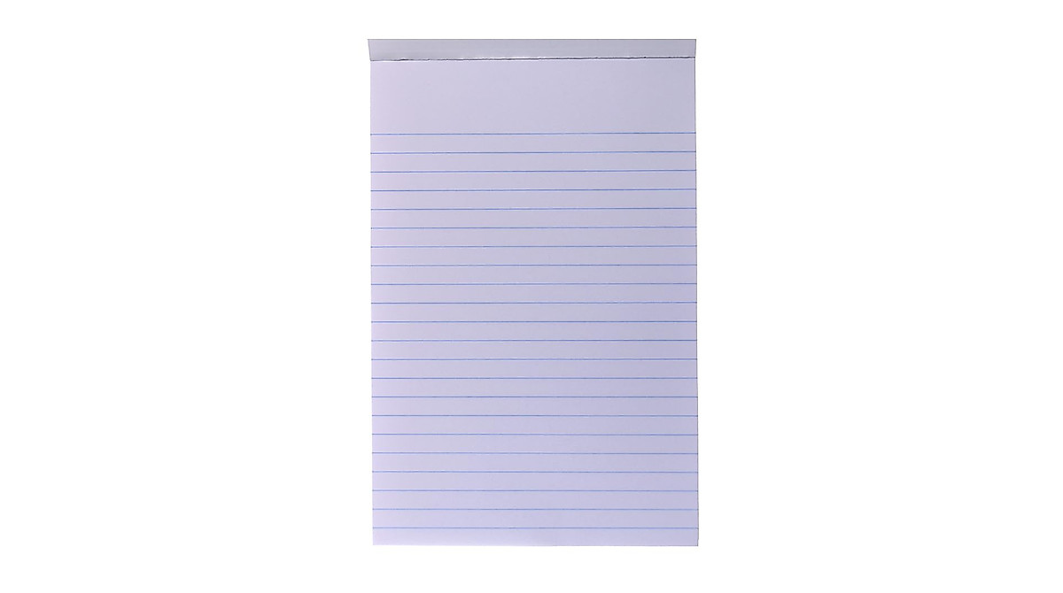 Top Flight Writing Tablet - Portable 6x9 Notepad with 100 Sheets
