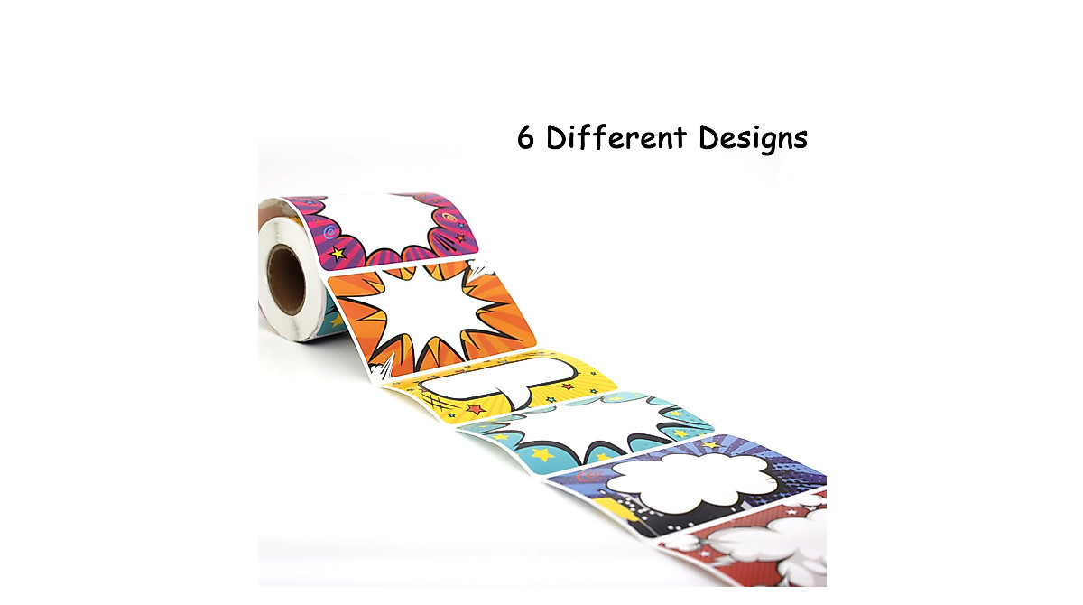 Cute Name Tag Stickers 250pcs - Fun Bubble Cloud Designs for Organizing