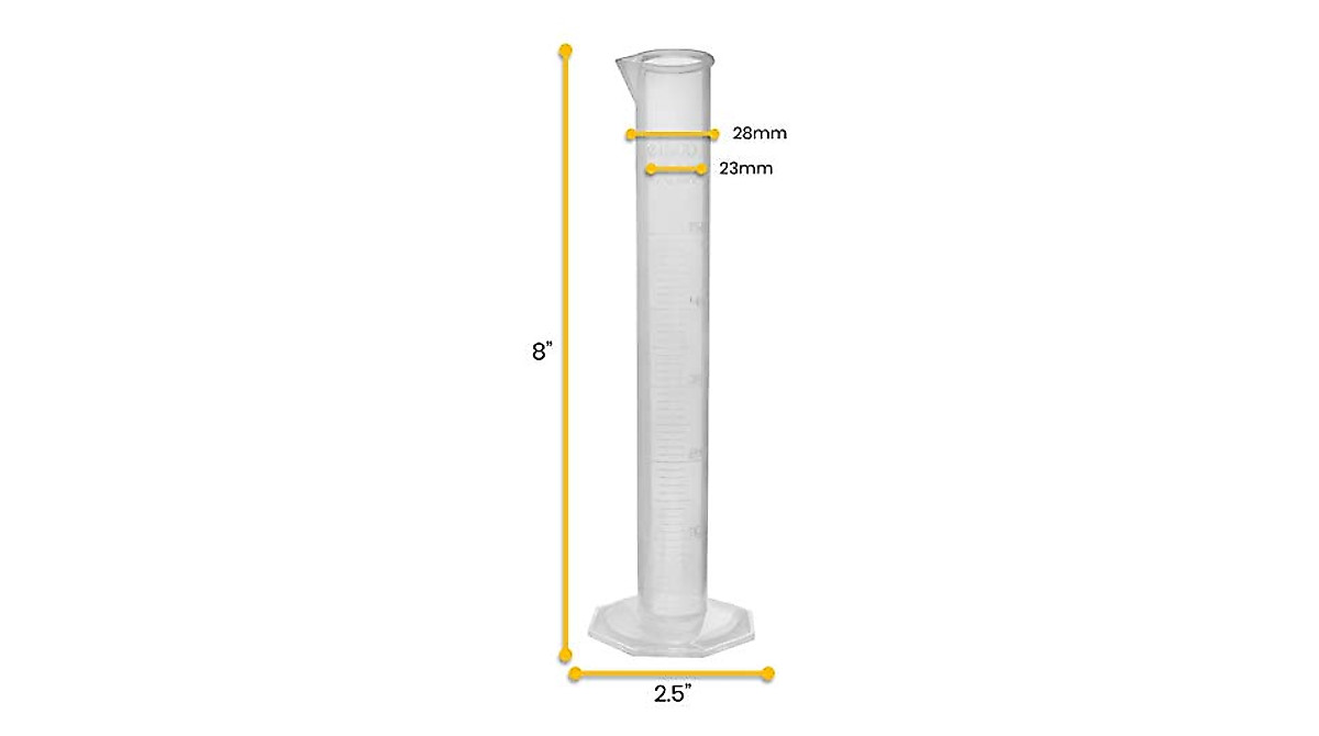 EISCO 50mL Graduated Cylinder - Lab Quality Polypropylene
