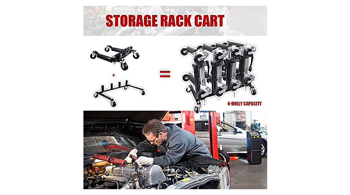 HPDMC Car Dolly Rack - 4 Dolly Storage Solution