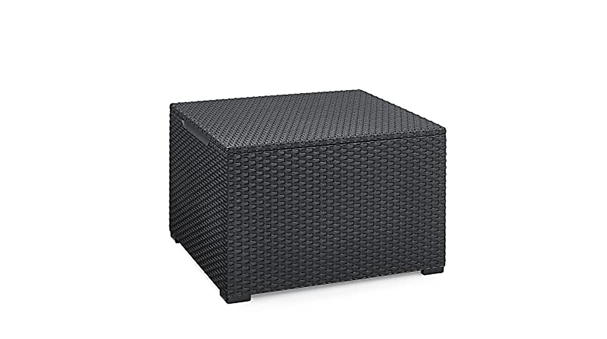 Keter Emma Corfu Coffee Storage Table - Stylish Outdoor Resin Furniture