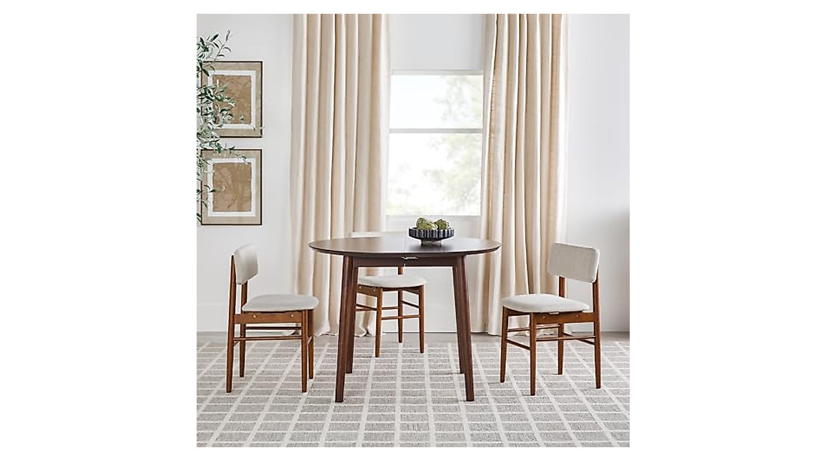 Walker Edison Mid Century Oval Dining Table - Stylish & Versatile