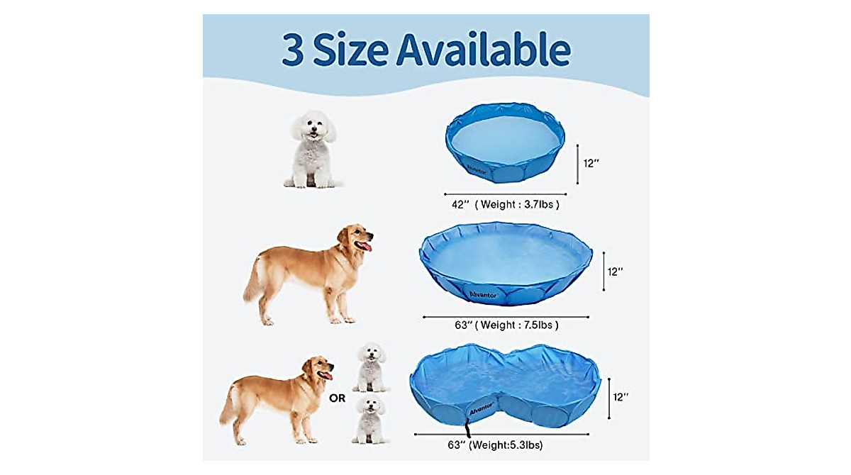 Alvantor Pet Swimming Pool: Foldable & Portable Spa