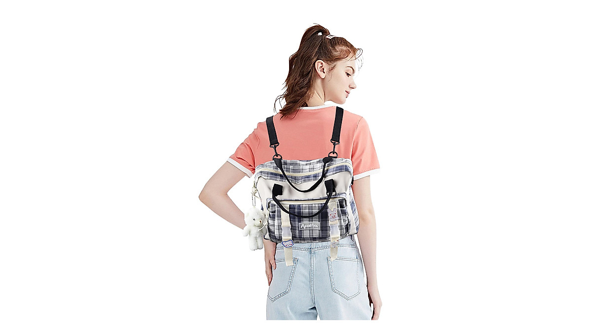 AoMoon Kawaii Backpack - Customizable Japanese School Bag for Girls