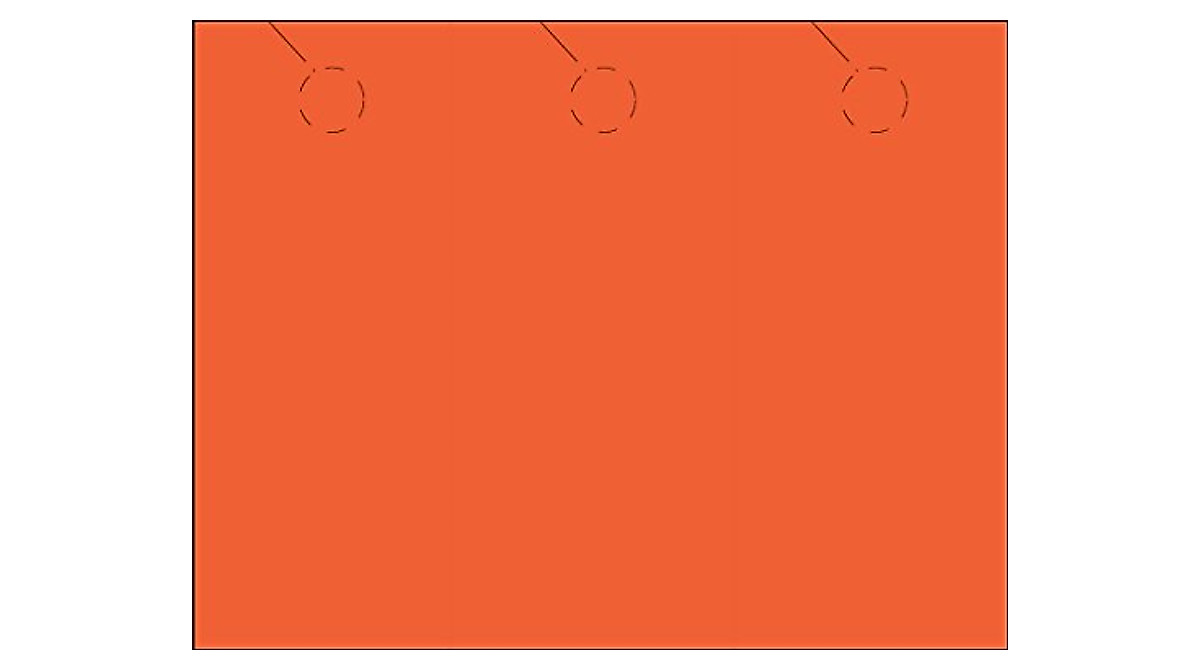 Print-Ready Door Hangers Orbit Orange – Vibrant Marketing Tool