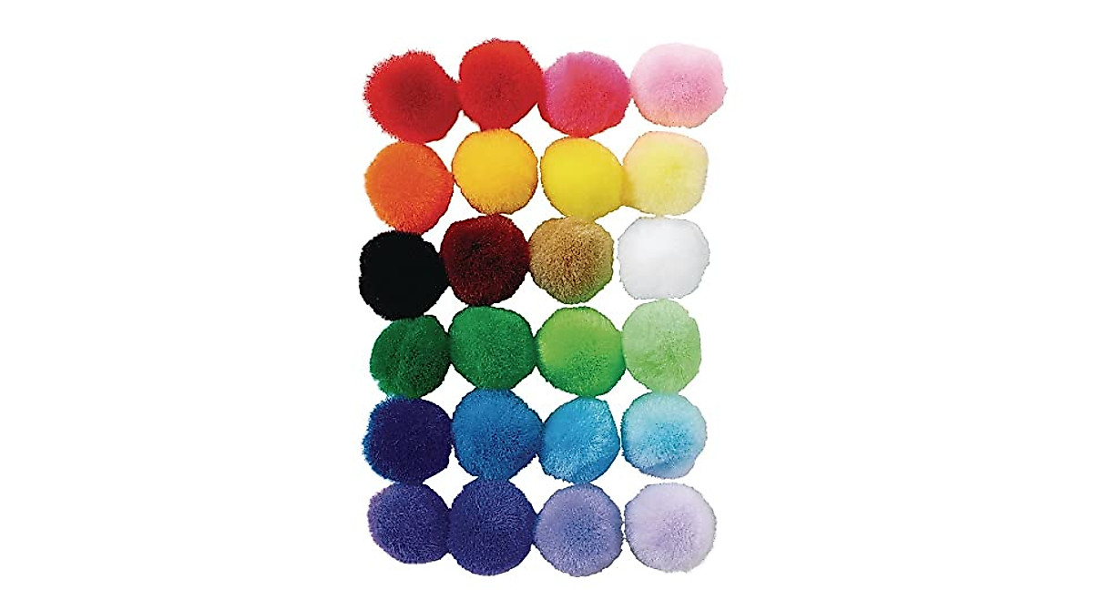 Colorations PomPoms Pack of 1,500 for Kids’ Crafts & Learning