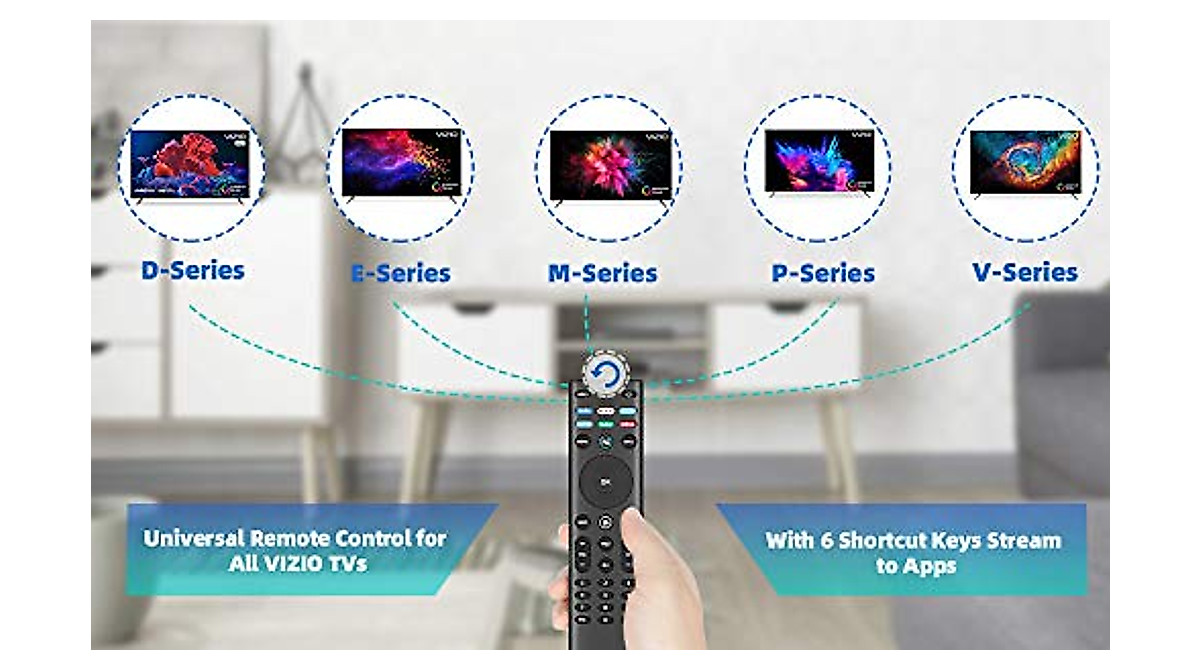 XRT140 Watchfree Smart TV Remote for VIZIO – Universal & Easy to Use