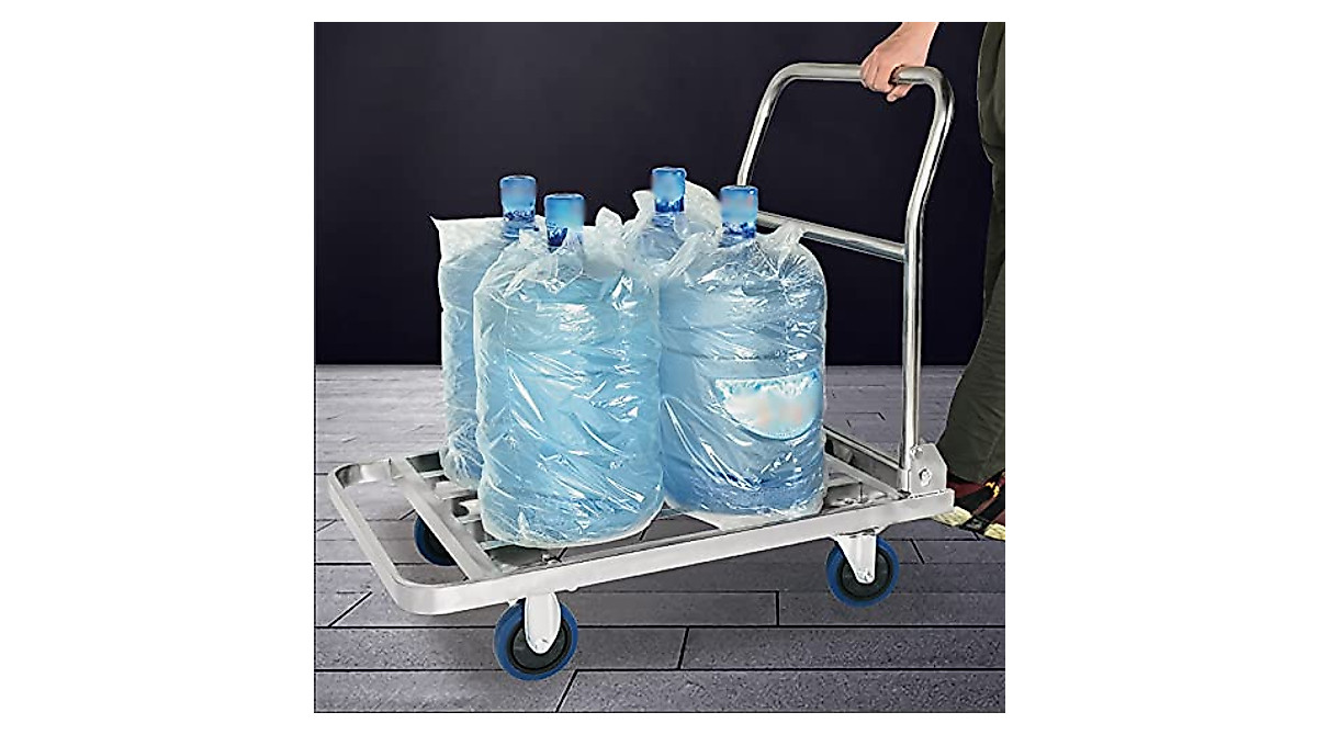 Heavy Duty Flatbed Hand Cart - Foldable & Versatile