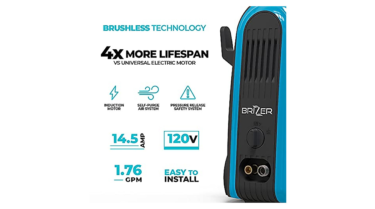 Powerful BRIZER X300 Electric Pressure Washer for Easy Outdoor Cleaning
