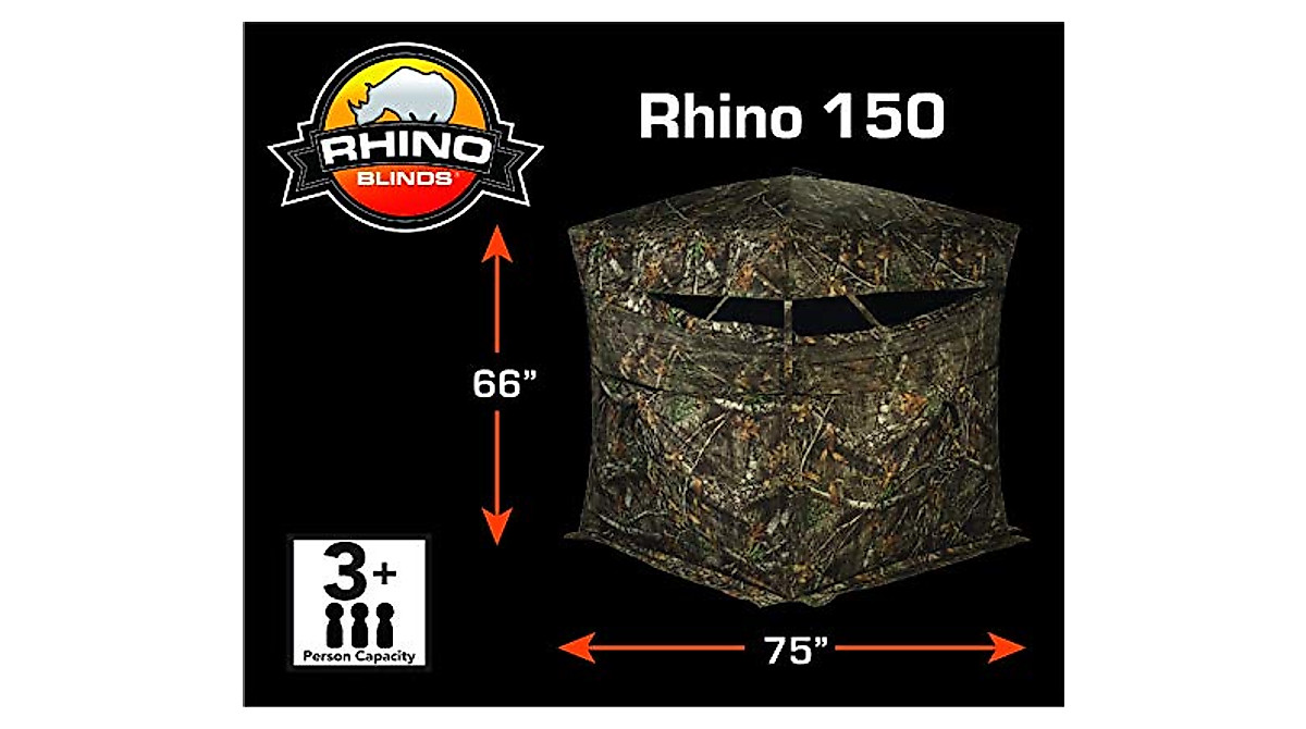 Rhino Blinds R150-MOC: Tough 3-Person Hunting Blind
