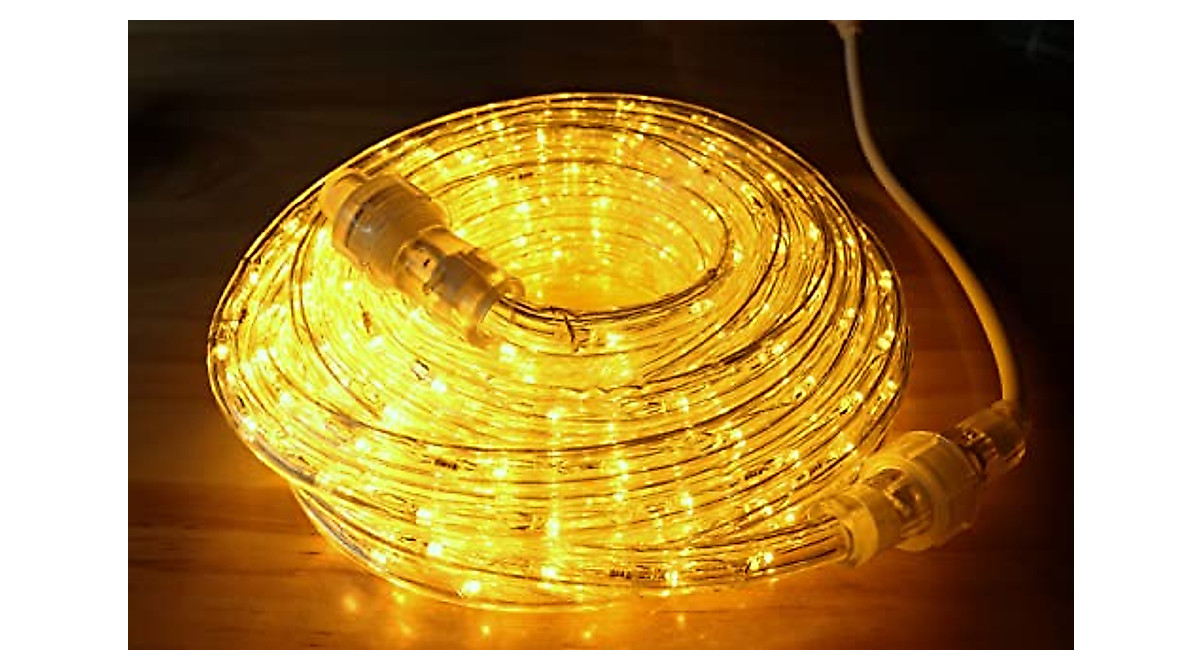 Brighten Your Space: Waterproof 33ft LED Rope Lights - Linkable