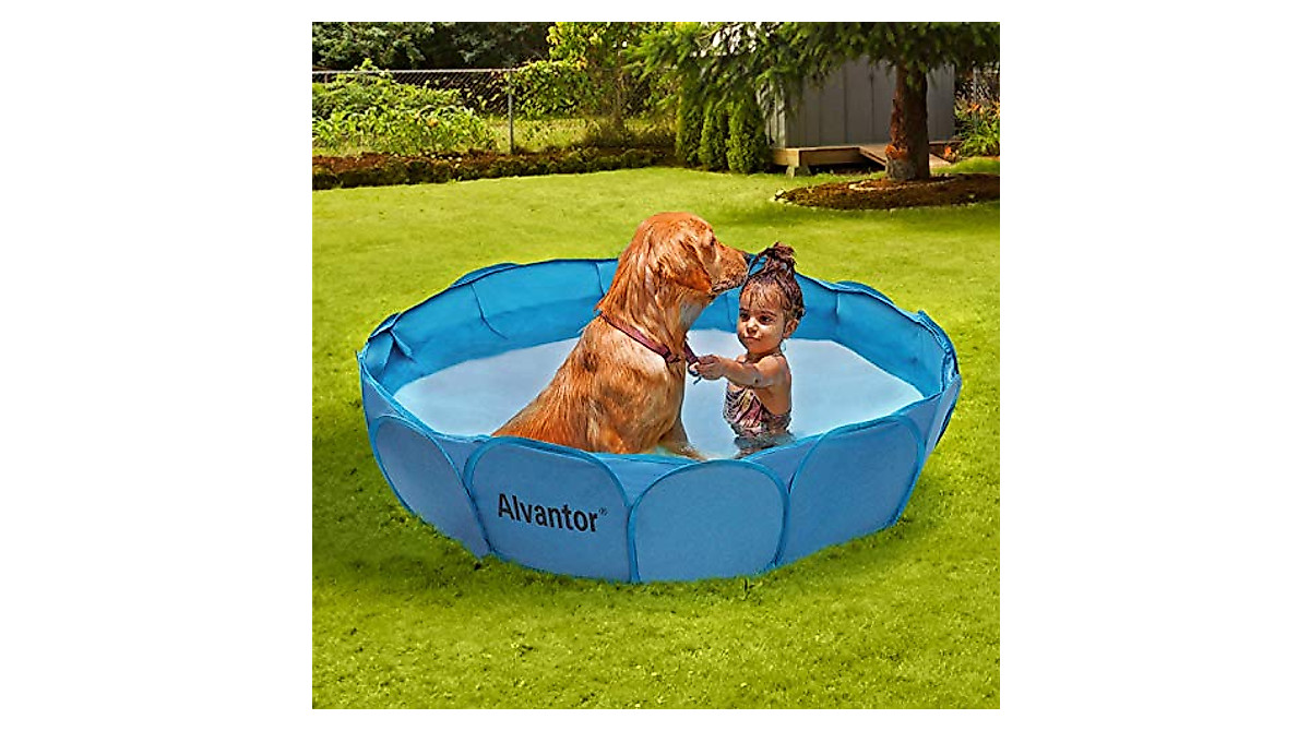 Alvantor Pet Swimming Pool: Foldable & Portable Spa