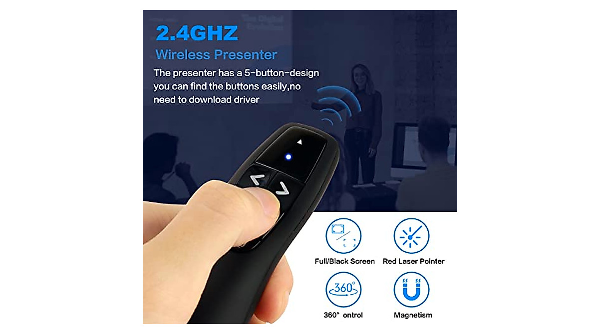 Wireless Presentation Clicker for PowerPoint & More | Yatytepo