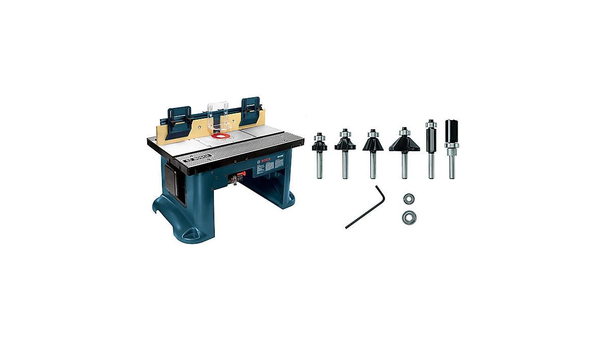 BOSCH Router Table RA1181 & Router Bit Set for Precision