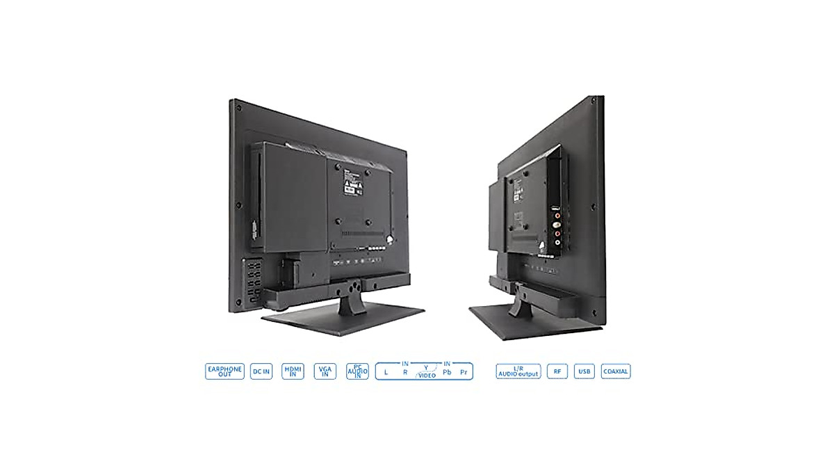 SYLVOX 24 Inch RV TV 1080P Full HD with DVD & FM Radio