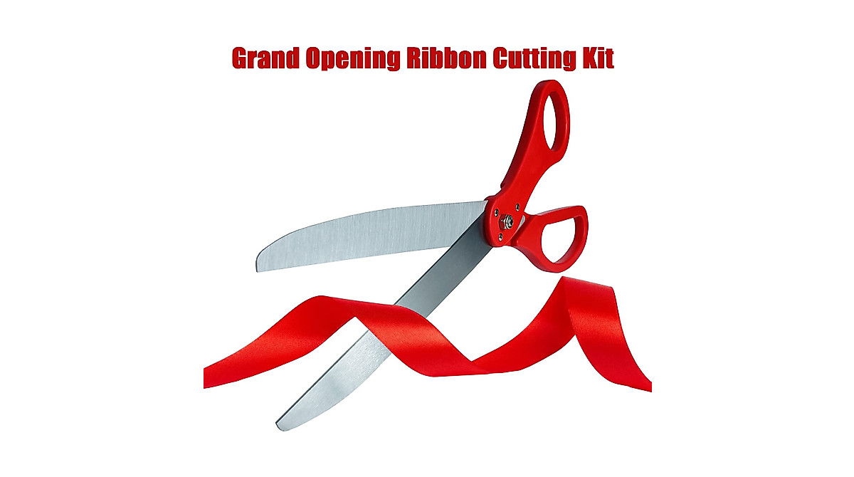 Grand Opening Ribbon Cutting Kit with 25
