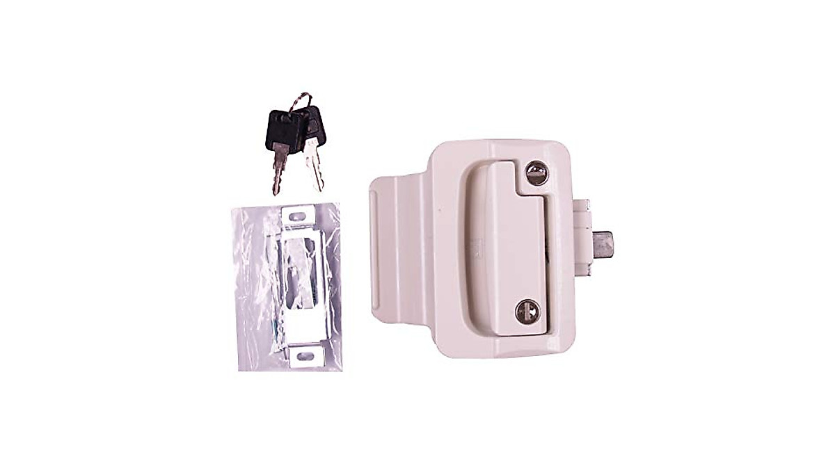 Secure FASTEC 44610-09-SP White RV Door Lock
