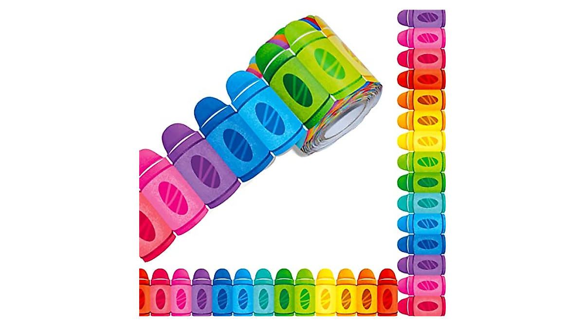 Colorful ERKE 60 Feet Bulletin Board Borders for Classrooms