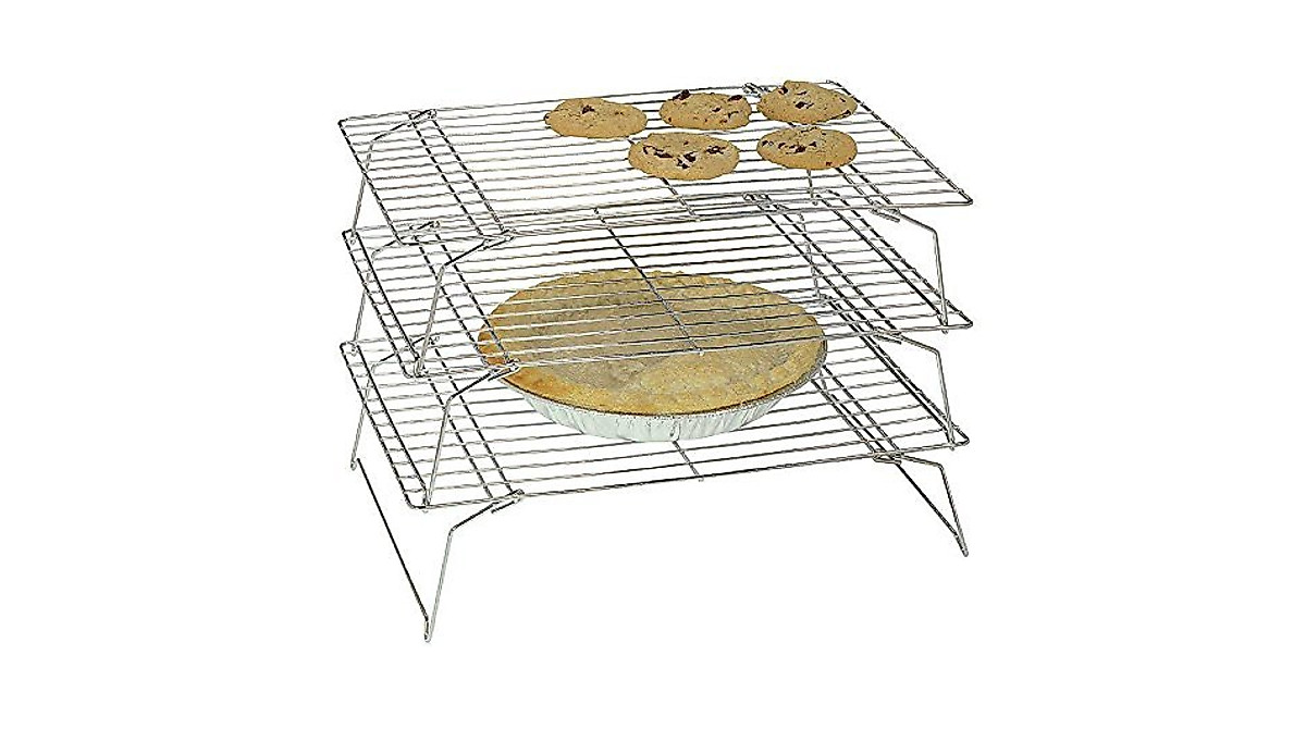 Charmed 3-Tier Stackable Cooling Rack - Space-Saving Design