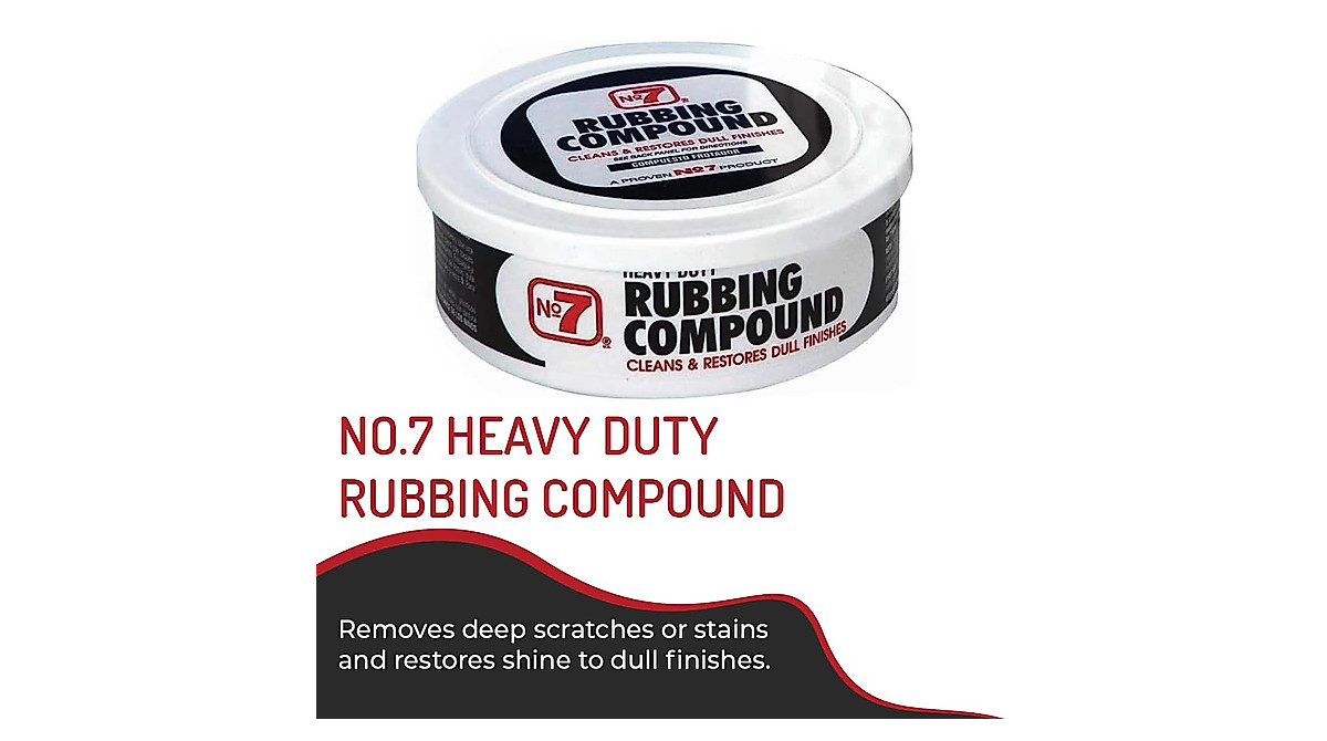 No.7 Heavy Duty Rubbing Compound - Restores Shine & Removes Deep Scratches