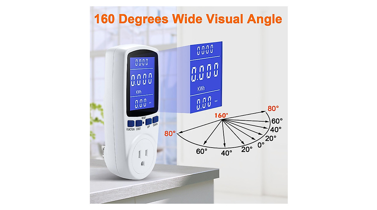 Upgraded LCD Power Meter for Energy Saving and Overload Protection