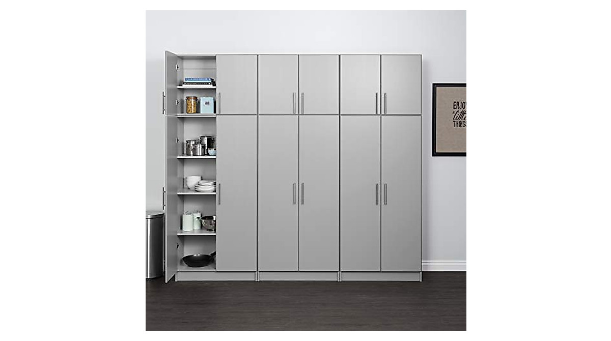 Prepac Elite 2 Door Storage Cabinet - Versatile & Spacious Organizer