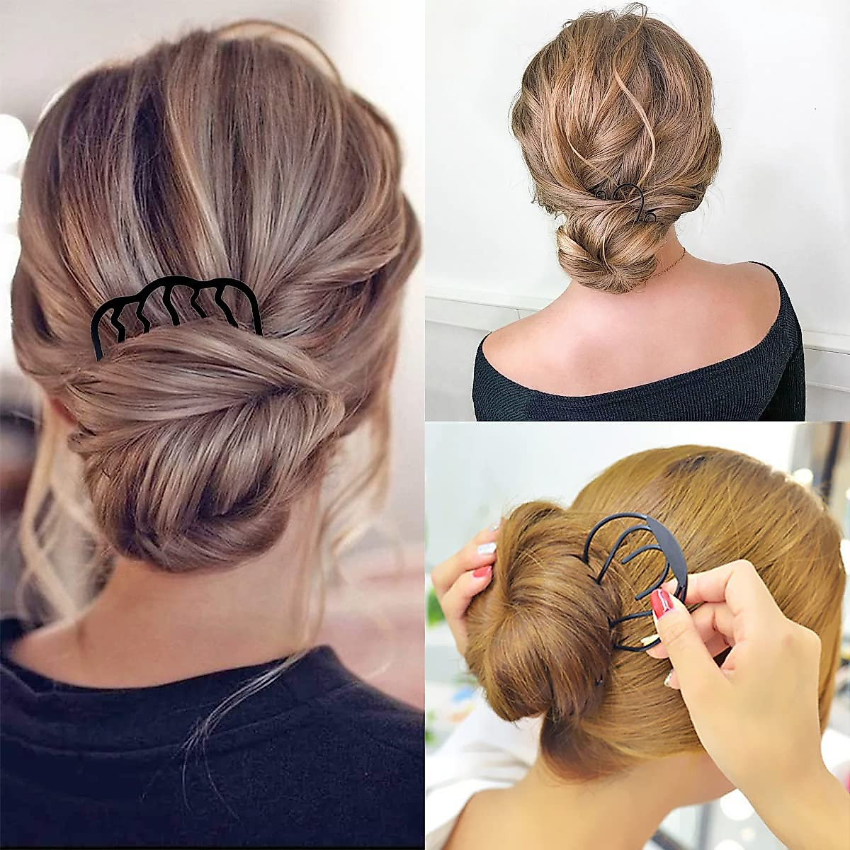 8 Piece Hair Side Combs for Elegant Updos