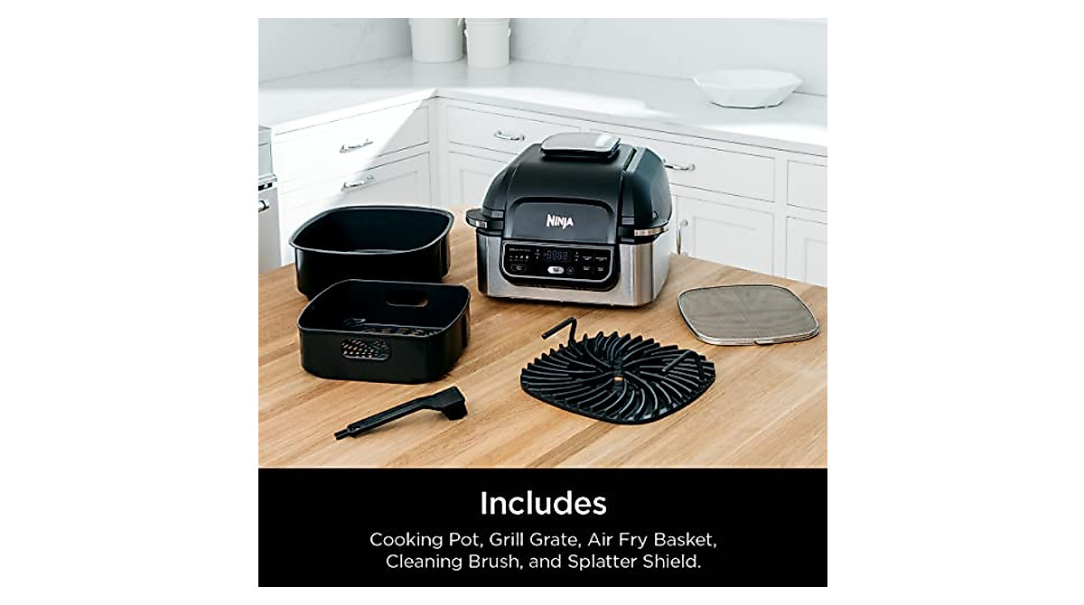 Ninja AG301 Foodi 5-in-1 Indoor Grill - Versatile Cooking & Healthy Air ...