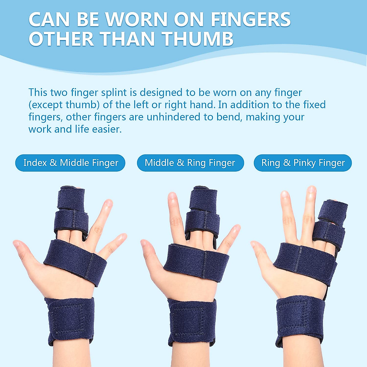 joingood 2 Finger Splint: Adjustable Trigger Support