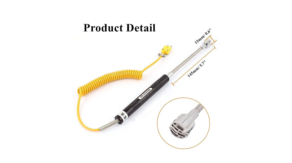 K Type Surface Temperature Sensor - High Temp Thermocouple -50 to 500°C