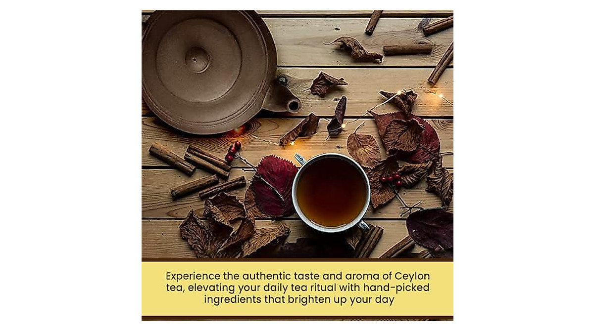 Tea4U Flavored Black Ceylon Tea Bags - Packed with Flavor