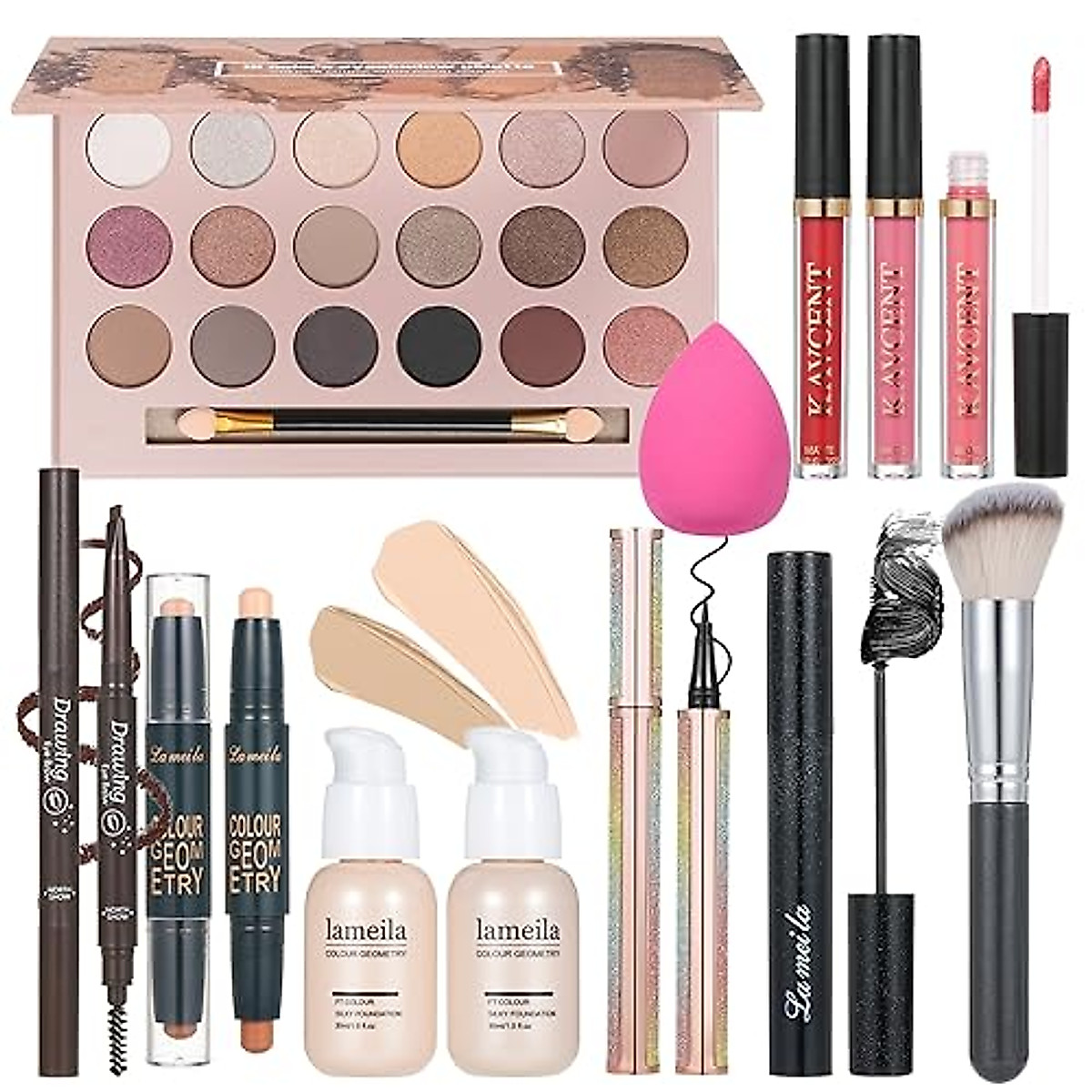 KAVCENT All-in-One Makeup Kit for Women & Teens | Gift Set