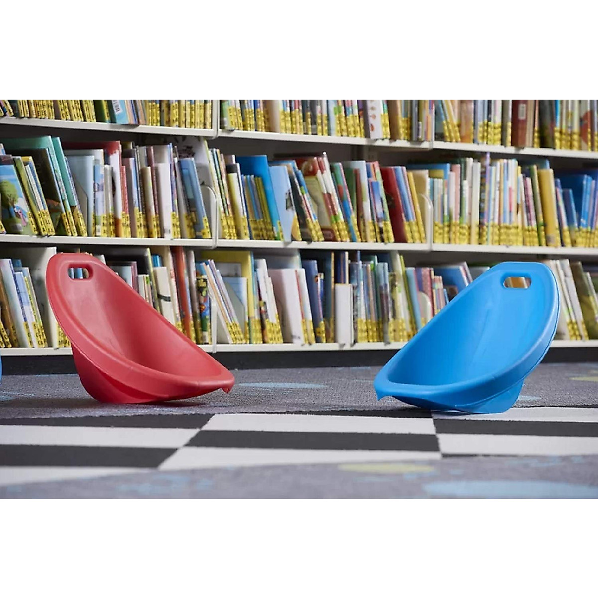 Kids Plastic Scoop Rocker Chairs - Stackable & Comfortable for Play
