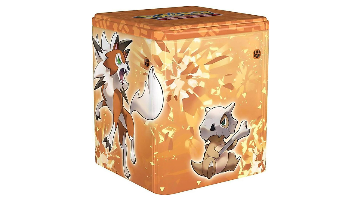 Pokemon TCG Stacking Tin Fighting Fire Darkness Collectible
