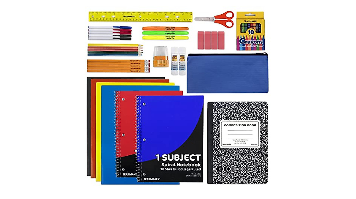 Tral Maker 45 Pece School Supply Kt Grades K 12 School Essentals
