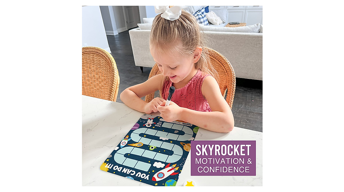 Space Reward Chart for Kids - Fun Behavior Tracker