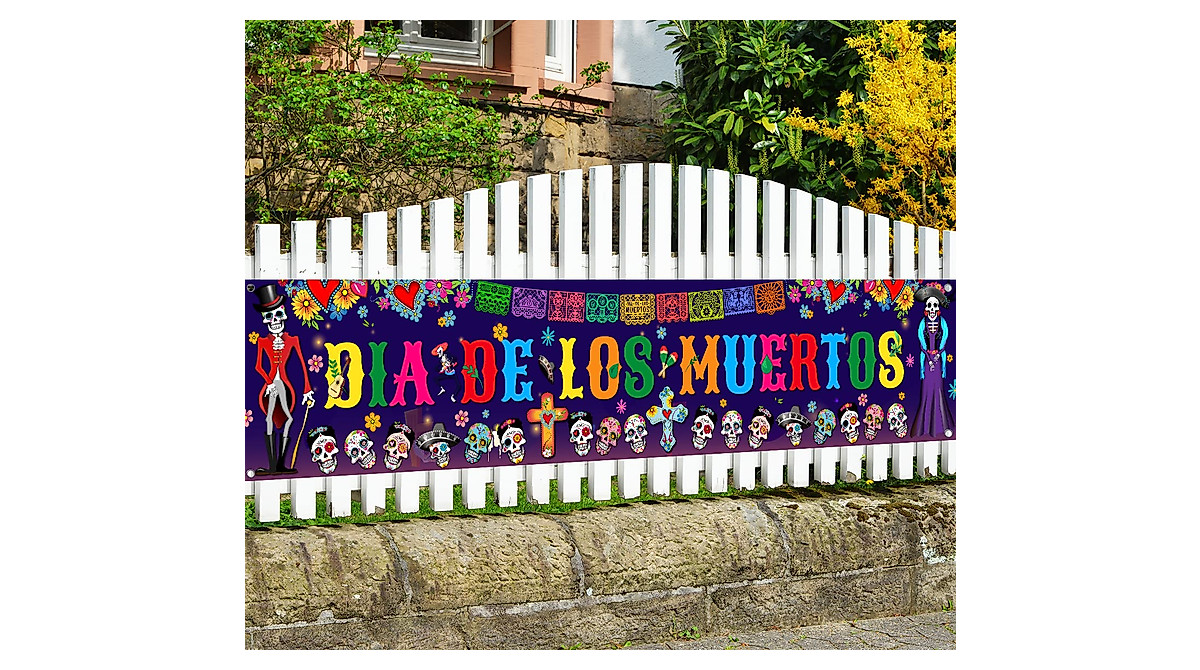 Dia De Los Muertos Banner - Mexican Party Decorations for Day of the Dead