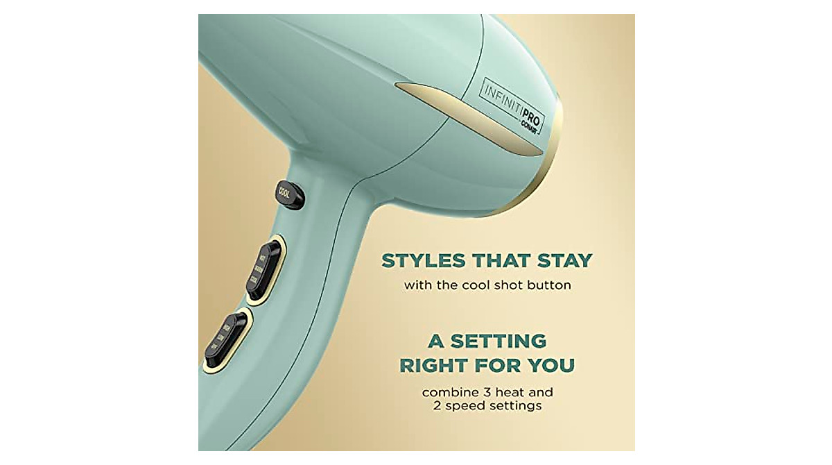 INFINITIPRO by CONAIR Heat Protect Hair Dryer with Diffuser