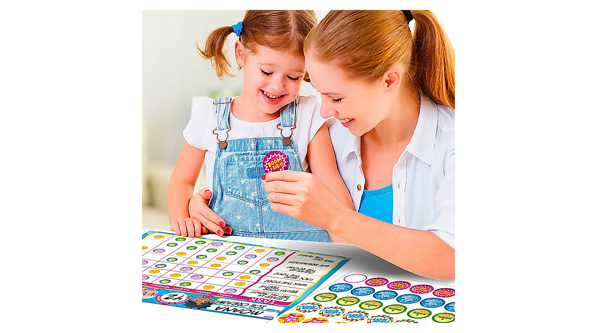 Behavior Reward Chart System for Kids - 26 Chore Charts & 2800 Stickers