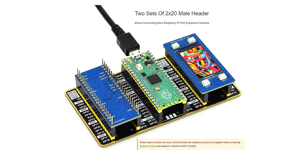 Dual GPIO Expander for Raspberry Pi Pico - Expand Your Projects