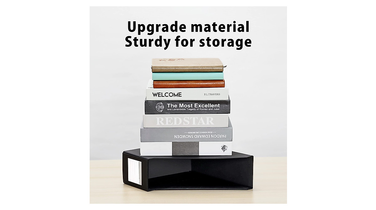 HUAPRINT Black Magazine Holder - Organize Your Space