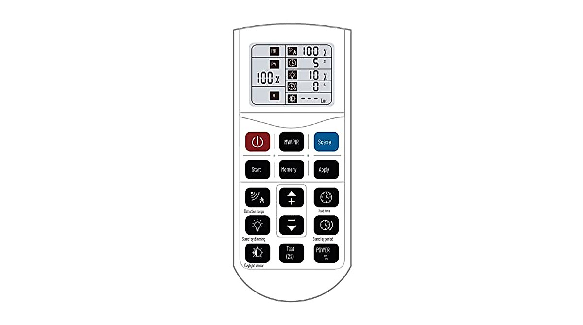 HYPERLITE Remote Control for Radar Motion Sensors