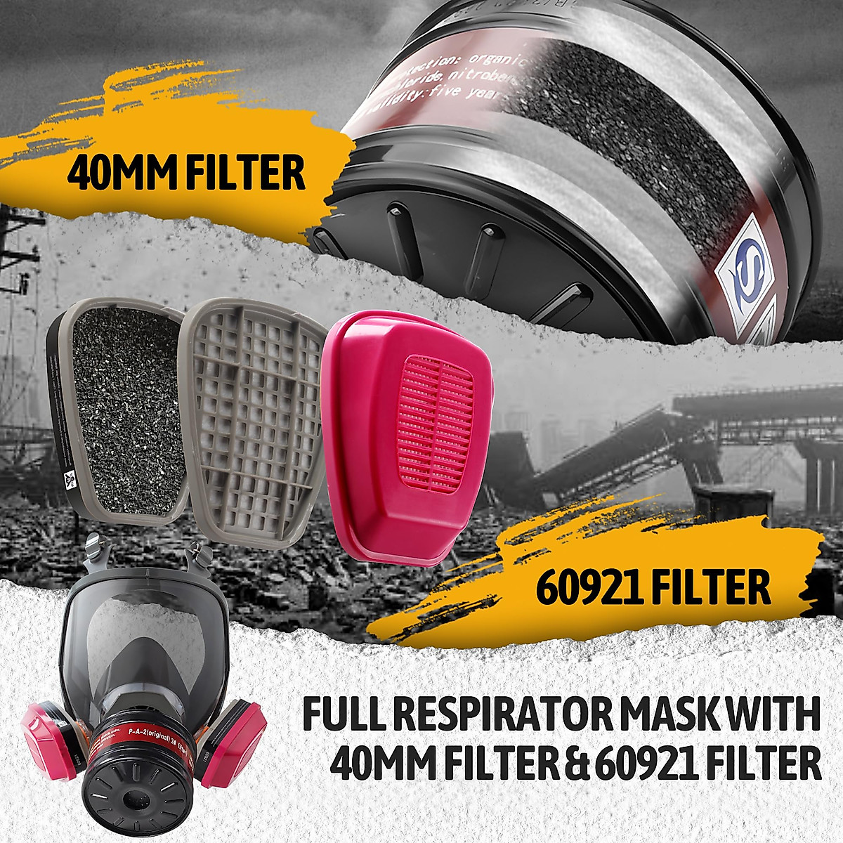 Full Face Gas Mask Respirator - Protection for Any Task