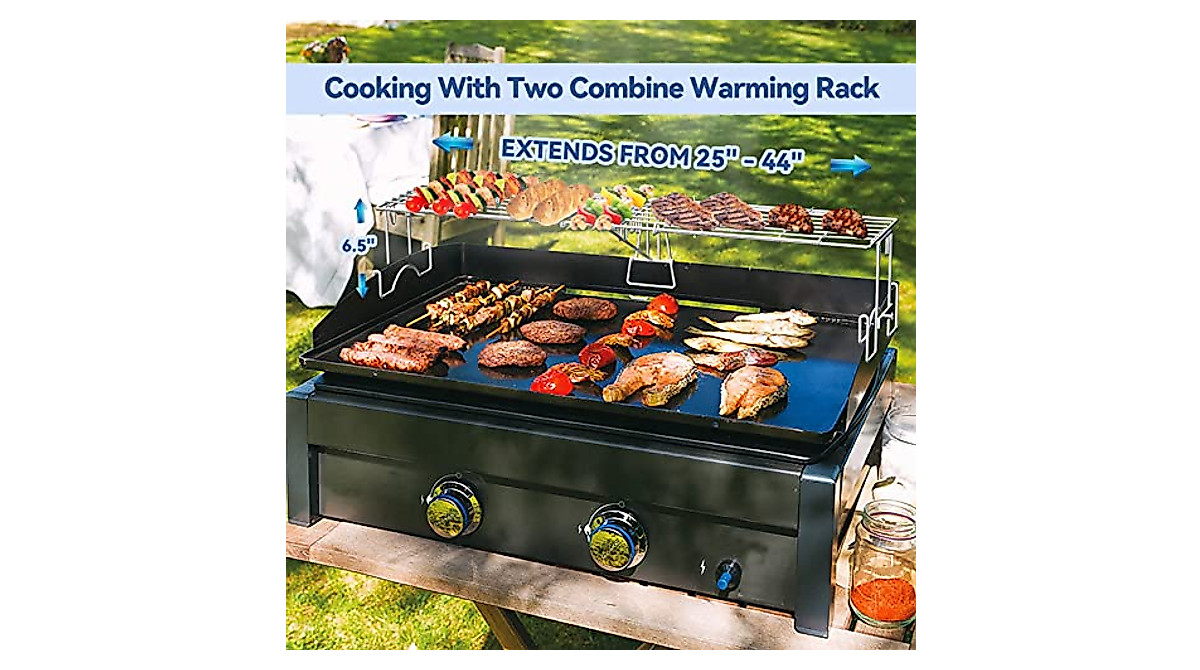 Skyflame Adjustable Warming Rack for 17-36