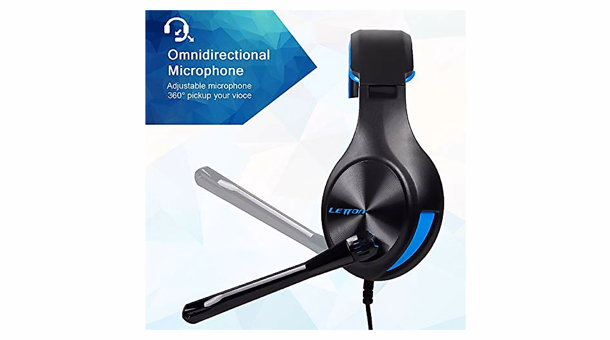 LETTON L6 Gaming Headset - Deep Bass & Noise Canceling